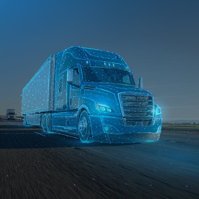 Digital freight truck technology and logistics
